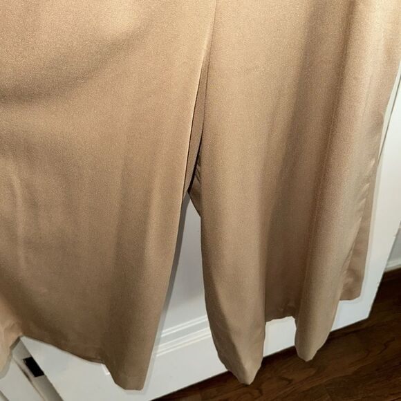 Vintage 70s JG Collection By Joyce High-Waisted Tan/Khaki Wide-Leg Culotte Pants - Picture 9 of 9
